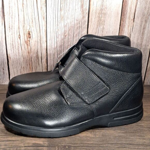 Drew Big Easy High-Top Chukka Dri Tex Shoes Men\'s 14 W Black Leather (NWT) main image 4